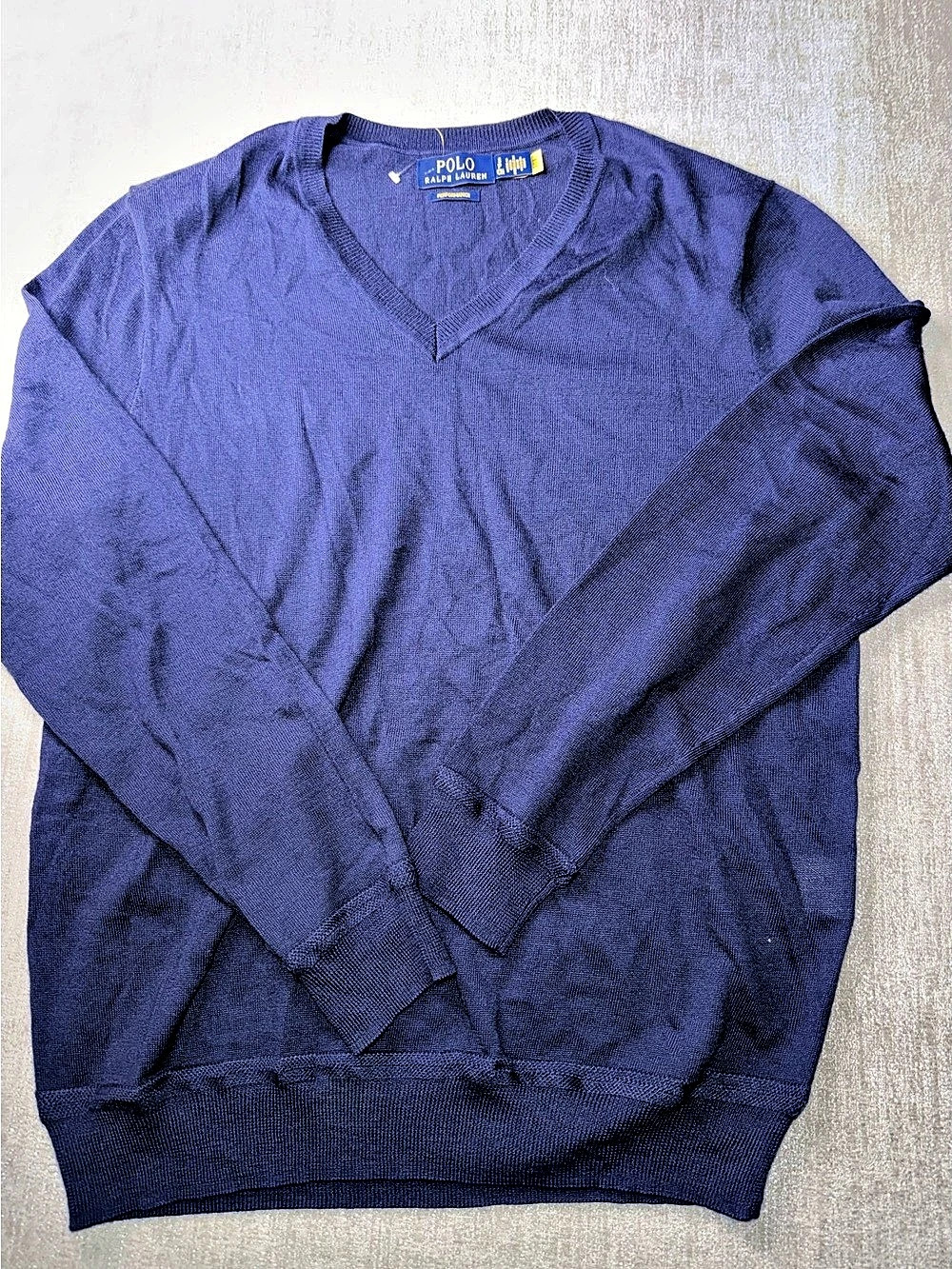 Polo Ralph Lauren Performance Men’s S Navy V-Neck Sweater NWOT